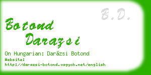 botond darazsi business card
